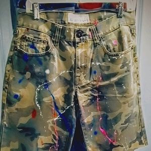 Men jean shorts